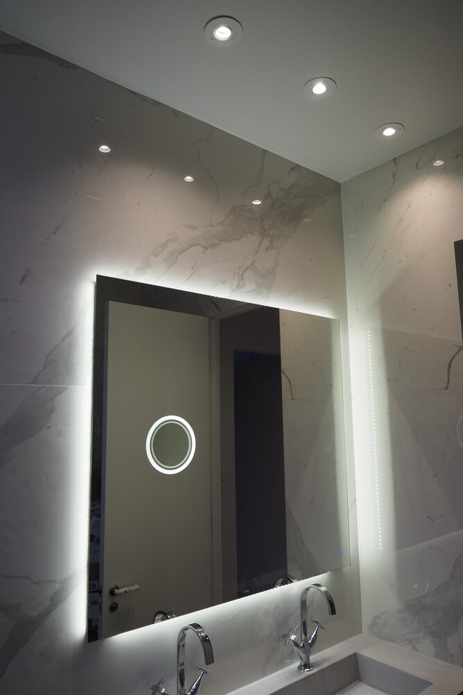 Custom Bathroom Lighting Installations Domestic Electrical Services In Bournemouth Poole Christchurch Boscombe Little down - Bright Electricians Bournemouth